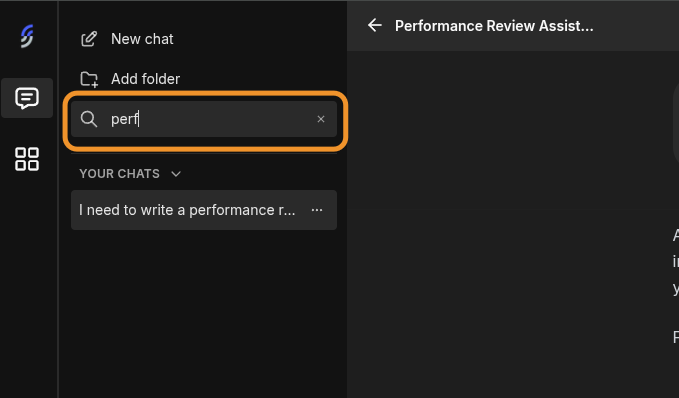 Searching chats with Company Agents