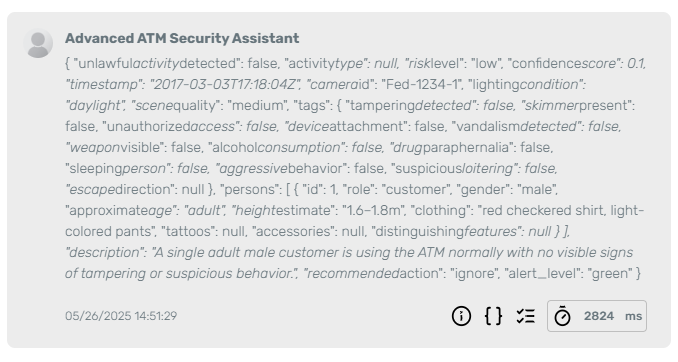 Agent response 1