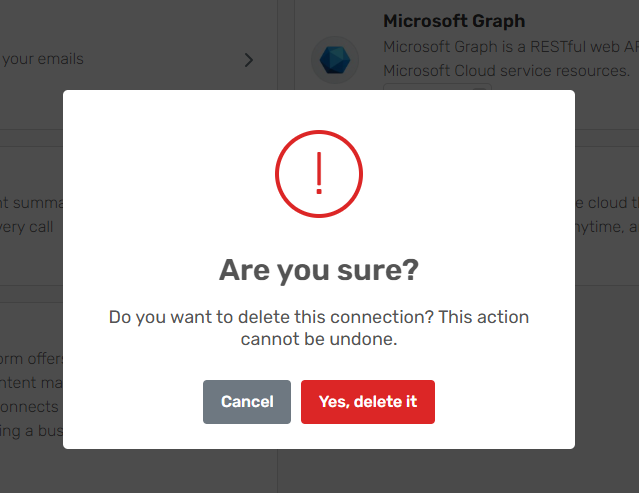 Delete Connection