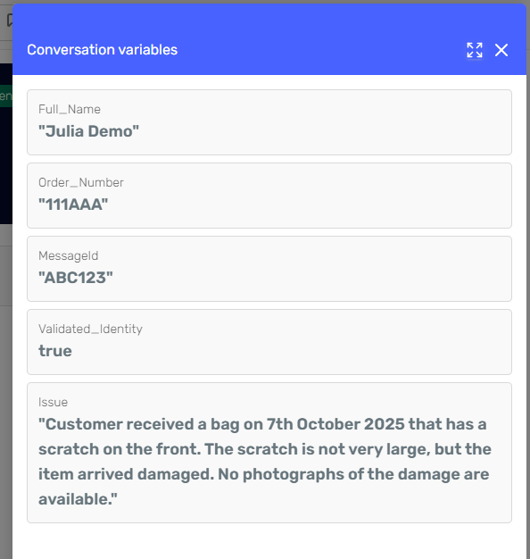 Visualize Conversation Context