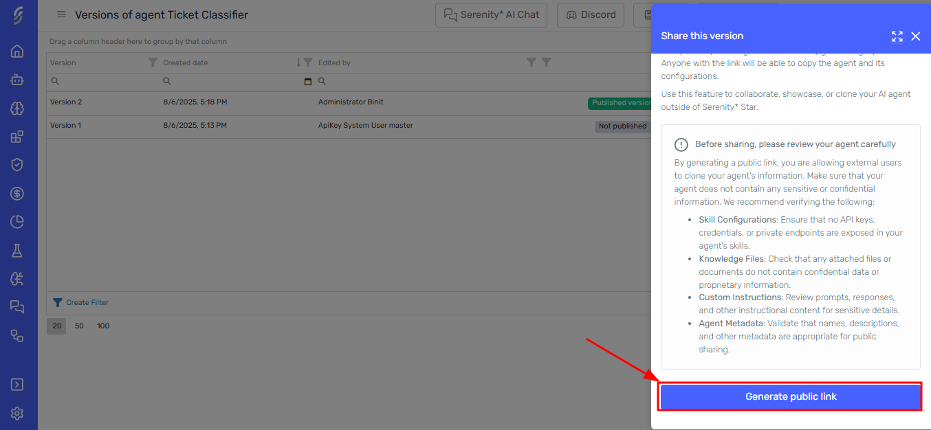 Share security review side panel