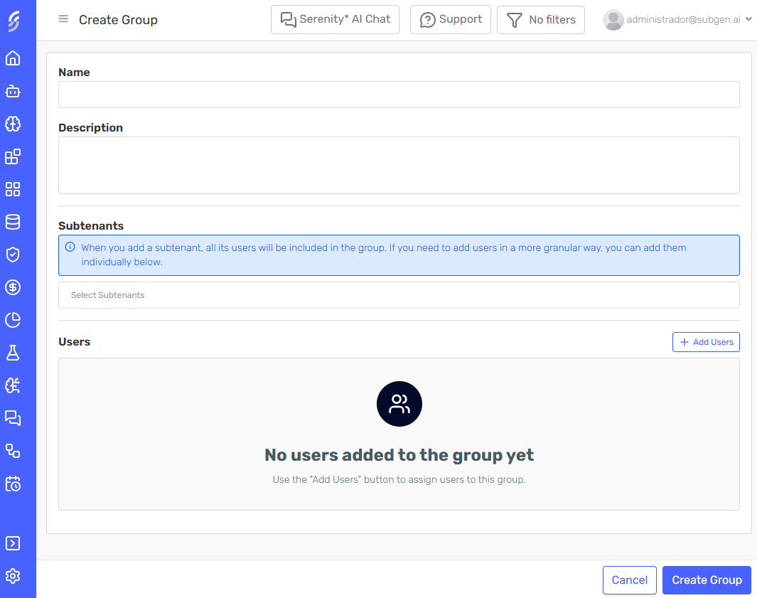 Create group form