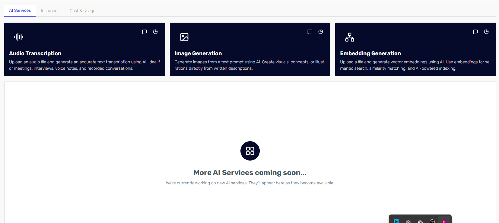 AI Services overview
