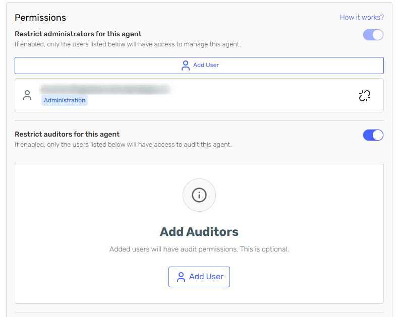 Restrict access switch and automatic admin assignment