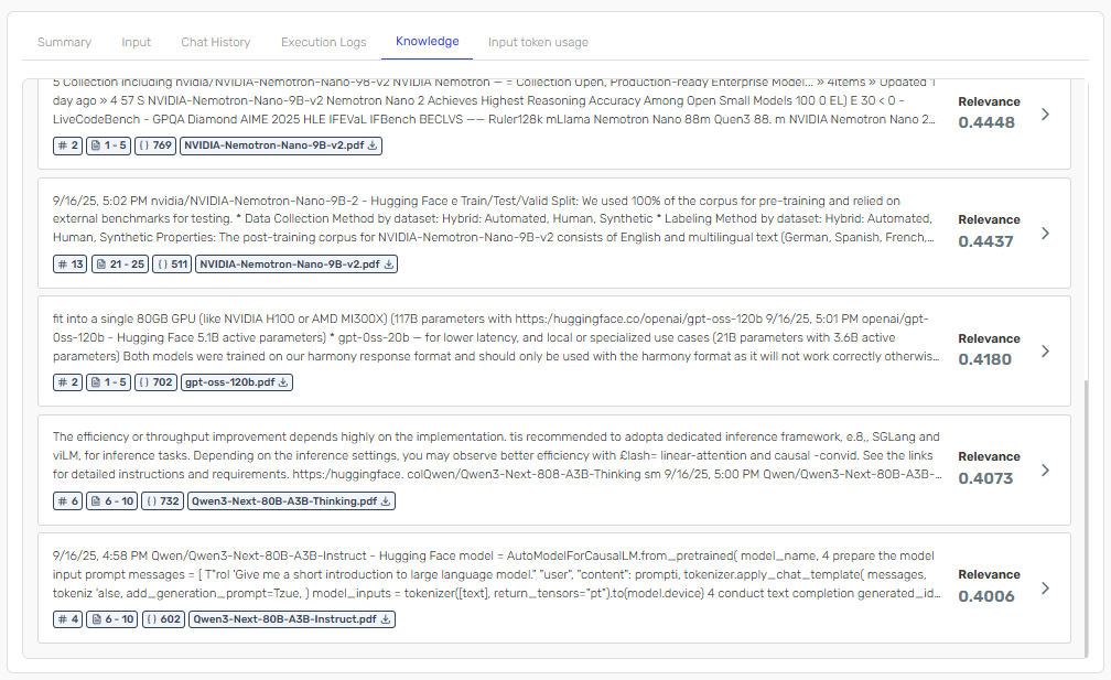 Sections Retrieved with Large Context
