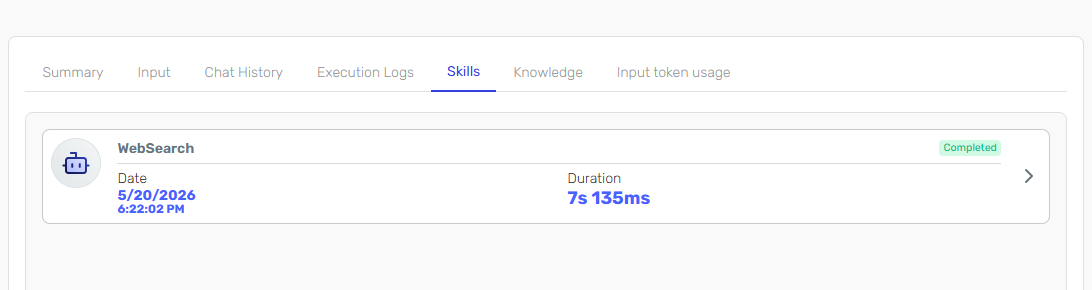 Skills Tab